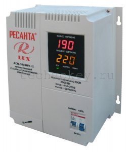 Стабилизатор АСН- 3 000Н/1-Ц Ресанта Lux Стабилизатор АСН- 3 000Н/1-Ц Ресанта Lux фото