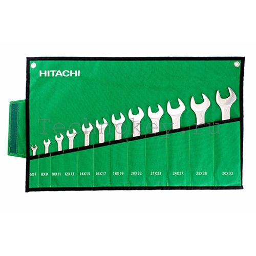 Набор комбинированных гаечных ключей Hitachi 12 предметов HTC-774021 Набор комбинированных гаечных ключей Hitachi 12 предметов HTC-774021 фото