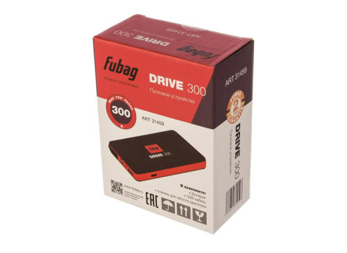 Пусковое устройство Fubag DRIVE 300 (ток запуска 300А_емкость аккумулятора 6000 мАч) фото 2 Пусковое устройство Fubag DRIVE 300 (ток запуска 300А_емкость аккумулятора 6000 мАч) фото фото 2