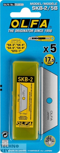 Лезвие для ножа, OLFA, OL-SKB-2/5B Лезвие для ножа, OLFA, OL-SKB-2/5B фото