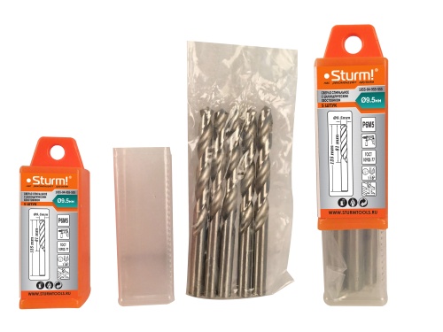 1055-04-9S5-SS5 Cверло по металлу Sturm! 9,5х125 мм, сталь HSS, упаковка 5 шт 1055-04-9S5-SS5 Cверло по металлу Sturm! 9,5х125 мм, сталь HSS, упаковка 5 шт фото