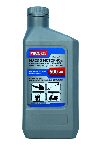 Масло СОЮЗ 4-хтактное (минеральное) SAE-15W-40 UNIVERSAL MOTO 0,6л фото фото 2