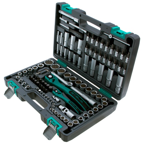 Набор инструментов Stels 1/2", 1/4", CrV, 12 гранные головки, пластиковый кейс, 109 предмета фото 10 Набор инструментов Stels 1/2", 1/4", CrV, 12 гранные головки, пластиковый кейс, 109 предмета фото фото 10