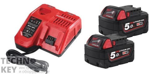Энергокомплект Milwaukee M18 NRG-502 (ЗУ 12-18В, 2х5Ач) Энергокомплект Milwaukee M18 NRG-502 (ЗУ 12-18В, 2х5Ач) фото