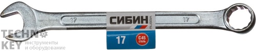 Ключ гаечный комбинированный, СИБИН, 27089-17 Ключ гаечный комбинированный, СИБИН, 27089-17 фото