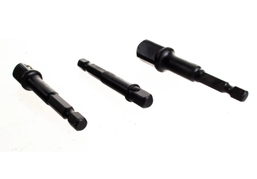 Набор адаптеров для торцевых головок KRAFTOOL Expert 65 мм, 3 предмета, 1/4", 1/2", 3/8" 26775-H3 фото 2 Набор адаптеров для торцевых головок KRAFTOOL Expert 65 мм, 3 предмета, 1/4", 1/2", 3/8" 26775-H3 фото фото 2