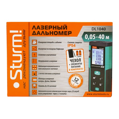 Дальномер Sturm DL1040 лазерный, LCDдисплей фото 7 Дальномер Sturm DL1040 лазерный, LCDдисплей фото фото 7