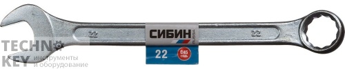 Ключ гаечный комбинированный, СИБИН, 27089-22 Ключ гаечный комбинированный, СИБИН, 27089-22 фото