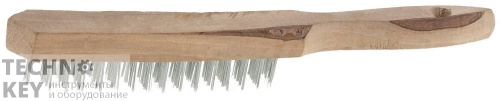 Щетка проволочная стальная / steel wire brush, ТЕВТОН, 3503-3 фото