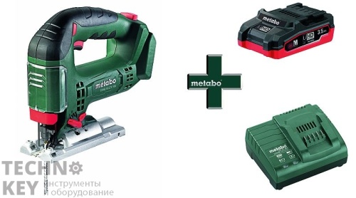Лобзик аккумуляторный Metabo STAB 18LTX100 1х4 Ач Li+ЗУ ASC30-36 T0335 Лобзик аккумуляторный Metabo STAB 18LTX100 1х4 Ач Li+ЗУ ASC30-36 T0335 фото