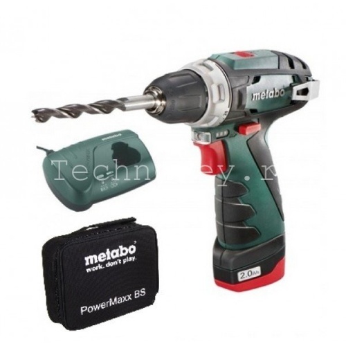 Metabo PowerMaxx BS Акк.винт 10.8В 1х2.0, патрон, сумка 600079500 Metabo PowerMaxx BS Акк.винт 10.8В 1х2.0, патрон, сумка 600079500 фото