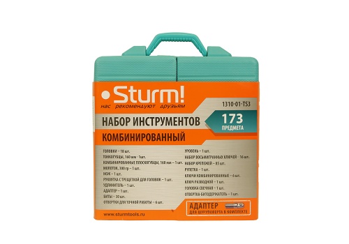 1310-01-TS3 Набор инструментов Sturm 173пр в пластик.кейсе 1310-01-TS3 Набор инструментов Sturm 173пр в пластик.кейсе фото