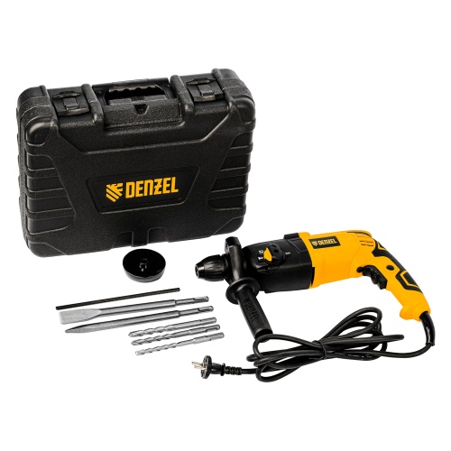 Перфоратор электрический Denzel RH-750-24, SDS-plus, 750Вт, 2,5Дж, 3 реж фото 2 Перфоратор электрический Denzel RH-750-24, SDS-plus, 750Вт, 2,5Дж, 3 реж фото фото 2