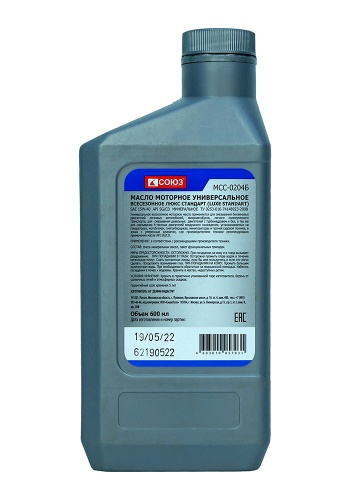 Масло СОЮЗ 4-хтактное (минеральное) SAE-15W-40 UNIVERSAL MOTO 0,6л фото