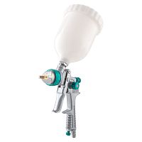 Краскопульт Stels AG 801 HVLP, гравитационный, сопло 1,5 и 1,8мм фото