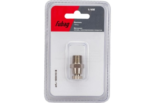 Вентиль Fubag 1/4"М блистер 1 шт Вентиль Fubag 1/4"М блистер 1 шт фото