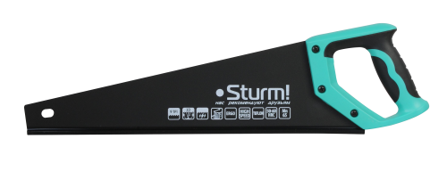 1060-64-450 Ножовка Sturm по дереву, 450мм, тефлоновое покрытие, 9TPI, 3D 1060-64-450 Ножовка Sturm по дереву, 450мм, тефлоновое покрытие, 9TPI, 3D фото