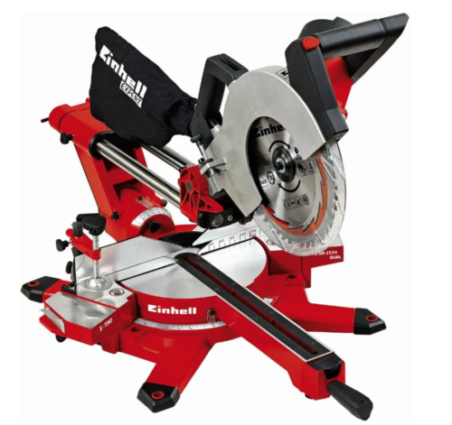 Пила торцовачная EINHELL TE-SM-2535 Dual уссорезная с протяжкой фото