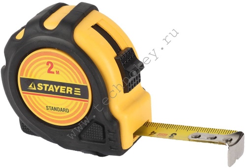 Рулетка измерительная, STAYER, STANDARD, 34025-02 Рулетка измерительная, STAYER, STANDARD, 34025-02 фото