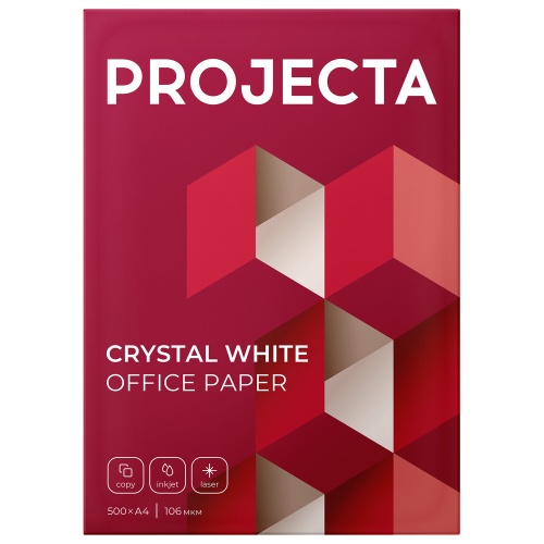 Бумага офисная А4, 80 г/м2, 500 л., марка А, PROJECTA ULTRA, Россия, 162% (CIE) 5шт фото фото 2