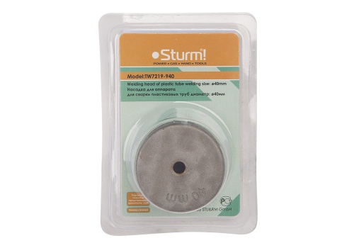 TW7219-940 Насадка для аппарата для сварки пластиковых труб Sturm!, 40мм, УНИВЕРСАЛЬНАЯ фото 2 TW7219-940 Насадка для аппарата для сварки пластиковых труб Sturm!, 40мм, УНИВЕРСАЛЬНАЯ фото фото 2