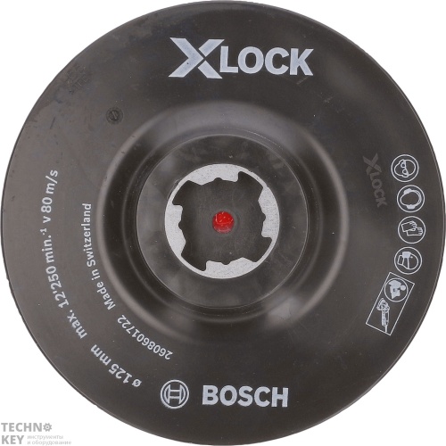 Опорная тарелка Bosch X-LOCK 125 мм на липучке фото