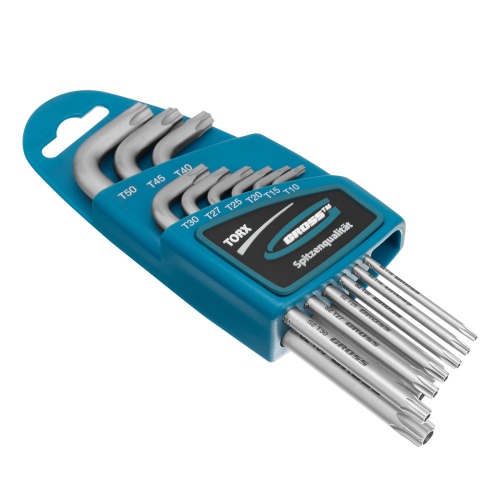 Набор ключей имбусовых Gross Torx -TT, 9 шт: T10-T50, удлиненные, S2, сатинированные фото фото 9