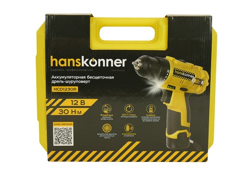 Акк. шуруповерт.б/щ, Hanskonner HCD1230R (12В, 2 акк.Li-Ion 2,0Ач, 30Нм, кейс) фото 8 Акк. шуруповерт.б/щ, Hanskonner HCD1230R (12В, 2 акк.Li-Ion 2,0Ач, 30Нм, кейс) фото фото 8
