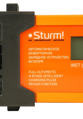 Зарядное устройство инверторное STURM BC1210PR, (ном ток 10А, для акб 12-24в, 10-100ач) фото 7 Зарядное устройство инверторное STURM BC1210PR, (ном ток 10А, для акб 12-24в, 10-100ач) фото фото 7