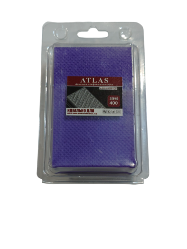 Губка шлифовальная алмазная ATLASTOOL 60х90х30 мм Р400 Губка шлифовальная алмазная ATLASTOOL 60х90х30 мм Р400 фото
