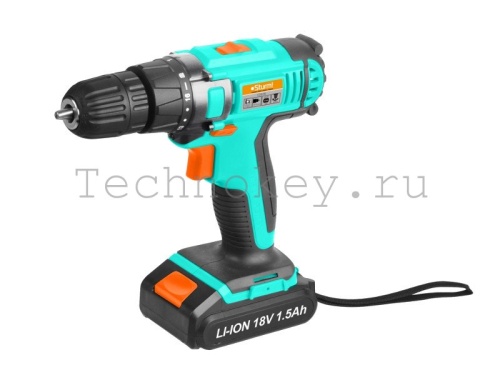 Дрель аккумуляторная Sturm! CD3218L 18В, Li-Ion, 2 скор., 2 акк., 2,0 Ач, БЫСТР.ЗАРЯД, ПОДСВЕТКА, кейс Дрель аккумуляторная Sturm! CD3218L 18В, Li-Ion, 2 скор., 2 акк., 2,0 Ач, БЫСТР.ЗАРЯД, ПОДСВЕТКА, кейс фото