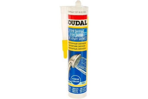 Герметик силиконовый SOUDAL санитарный 280гр прозрачный Герметик силиконовый SOUDAL санитарный 280гр прозрачный фото