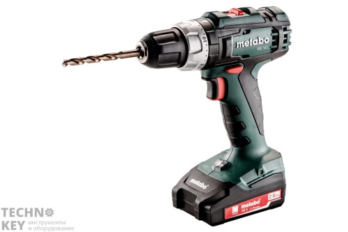 Аккумуляторный винтоверт Metabo BS 18 L 50Нм,13мм,2х2Ач,кейс 602321500 фото