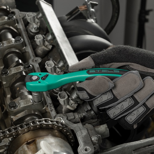 Набор инструмента 1/4", 3/8", 1/2", CrV, S2, усиленный кейс, 216шт STELS 14115 фото 5 Набор инструмента 1/4", 3/8", 1/2", CrV, S2, усиленный кейс, 216шт STELS 14115 фото фото 5