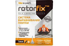 Стойка винтовая (шов 1 мм) + вставка (для перекрестий) для плитки до 20 мм, для системы выравнивания плитки ROTORFIX TILEREXPERT TXRFCLIPS201-100 фото