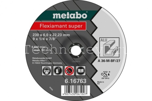 Metabo Круг отр ALU Flexiamant S 230x3,0 прямой А30О 616126000 фото
