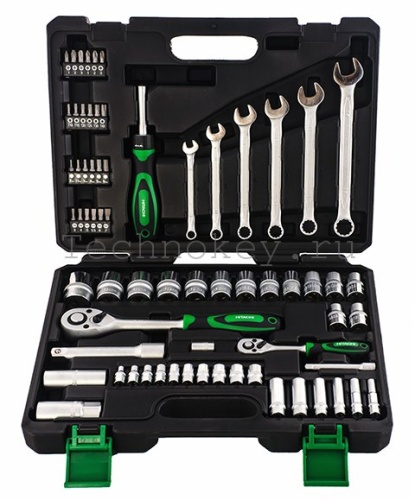 Набор инструмента Hitachi 1/4’’и 1/2” 68 предметов HTC-774001 Набор инструмента Hitachi 1/4’’и 1/2” 68 предметов HTC-774001 фото